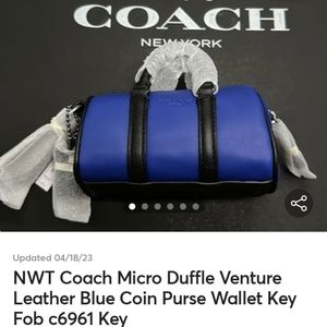 Coach mini venture leather